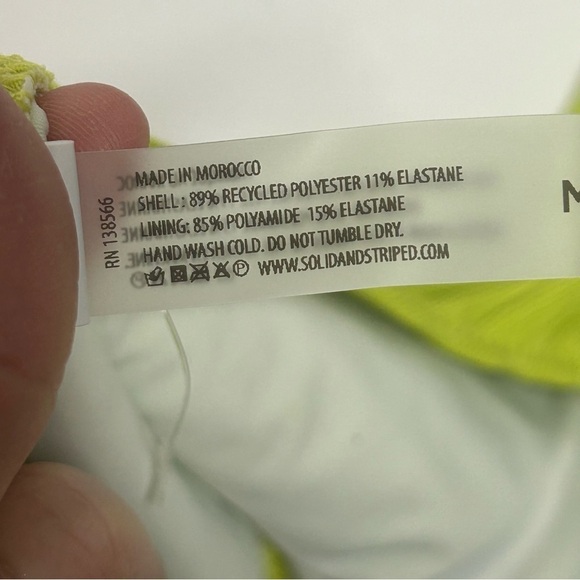 NWT SOLID & STRIPED The Astrid Ribbed One-Piece Swimsuit - Picture 12 of 16